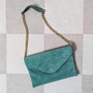 J.Crew suede envelope convertible clutch/shoulder bag